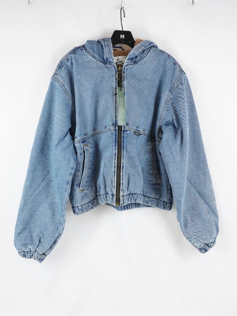 Scuffers Denim Blue Hooded Work Jacket in Cotton Twill - Men's Size Small - NWT - Picture 2 of 10